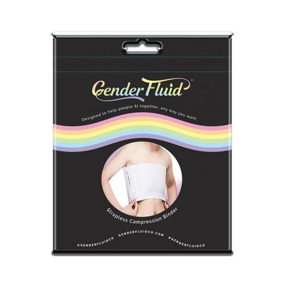 Gender Fluid Strapless Chest Compression Binder - Xl White