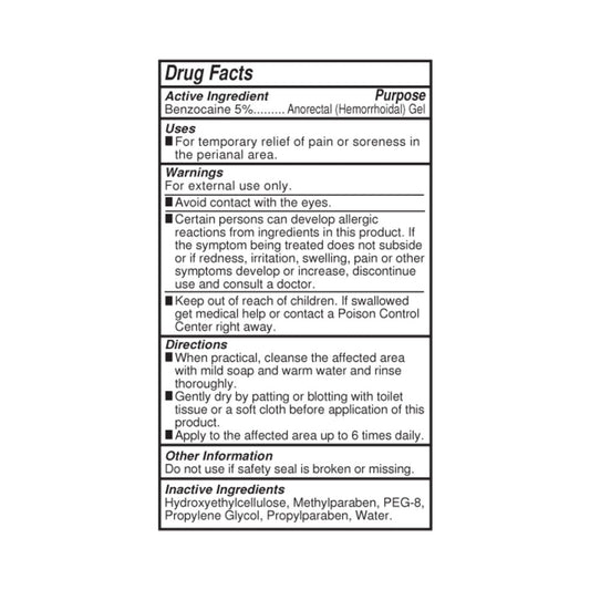 Body Action Anal Glide Extra 2 Fl Oz Water Based Desensitizing Lubricant