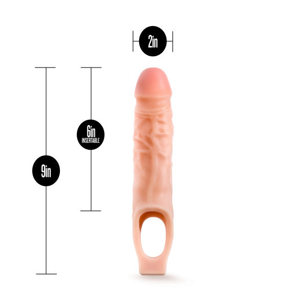 Performance - 9 Inch Cock Sheath Penis Extender - Vanilla