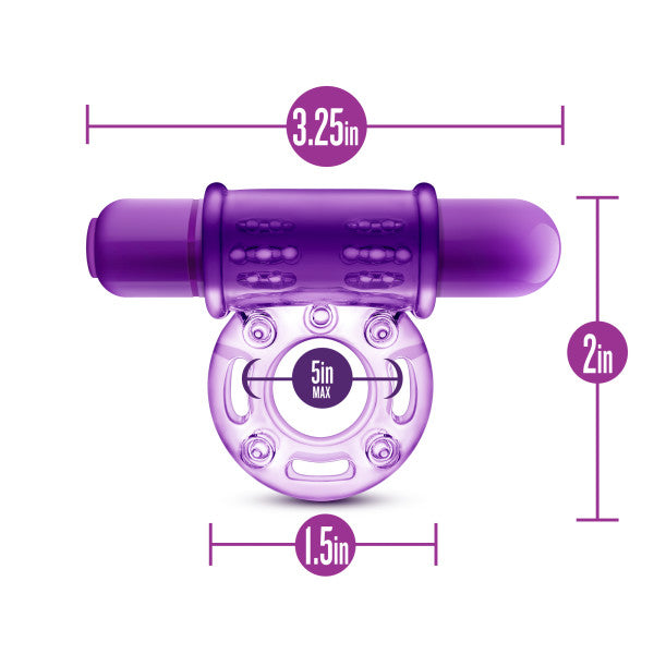 Play With Me - Couples Play - Vibrating Cockring - Purple