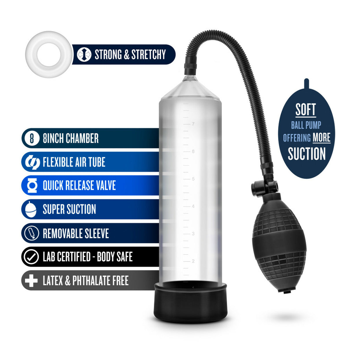 Performance Vx101 Male Pump Clear