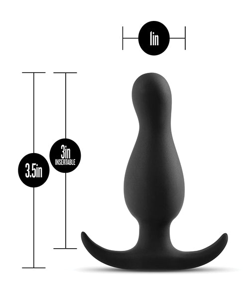 Anal Adventure Platinum Curve Plug Black