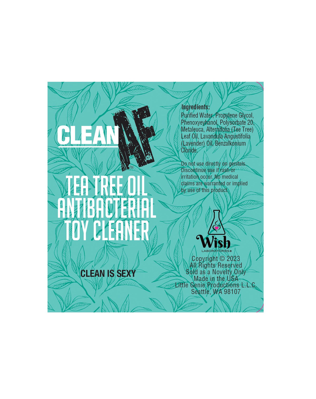 Clean Af Spray Tea Tree 2 Oz.