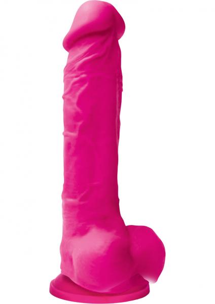Colours Pleasures 8 Dildo w/Suction Cup - Pink