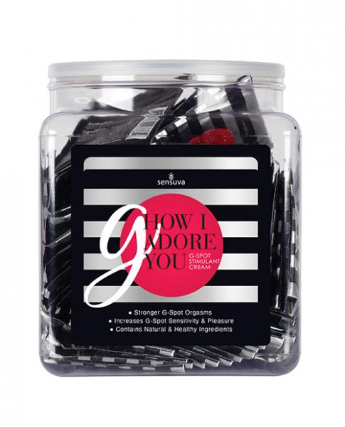 G How I Adore You G-Spot Cream Tub Of 100 Single Use Packet