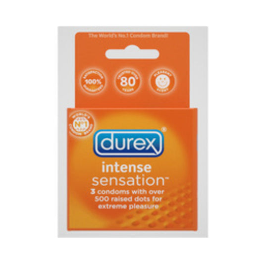 Durex Intense Sensation Extra Large Condoms Dots 3 Pack