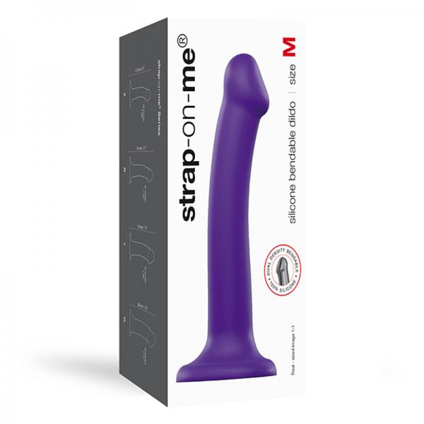 Strap On Me Silicone Bendable Dildo Medium - Purple