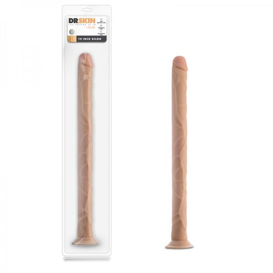 Dr Skin Dildo W/suction 19 Beige
