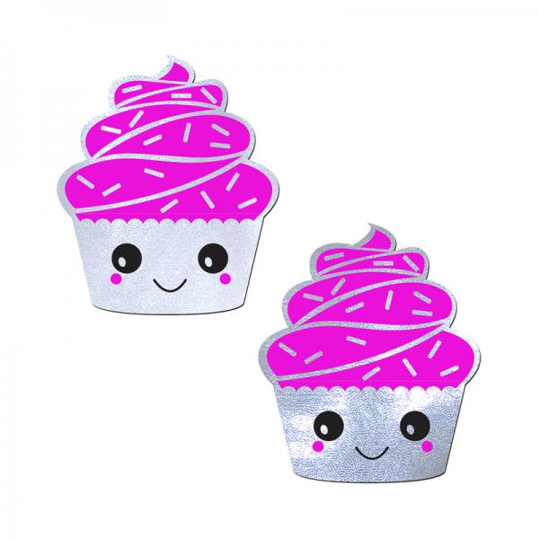 Pastease Cupcake White Glittery Frosting Nipple Pasties O/S
