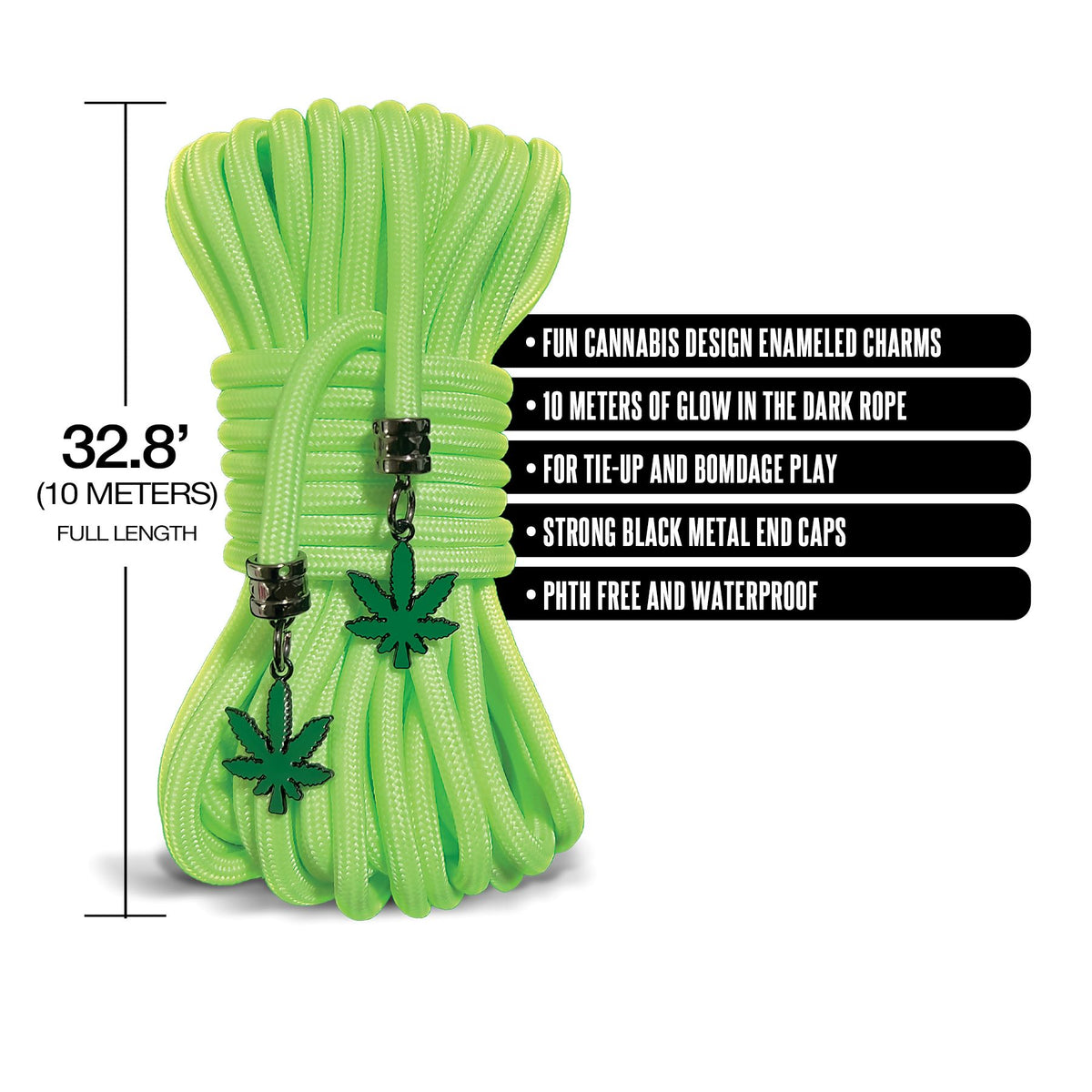 Stoner Vibes Chronic Collection Glow In The Dark Rope 32 Ft.