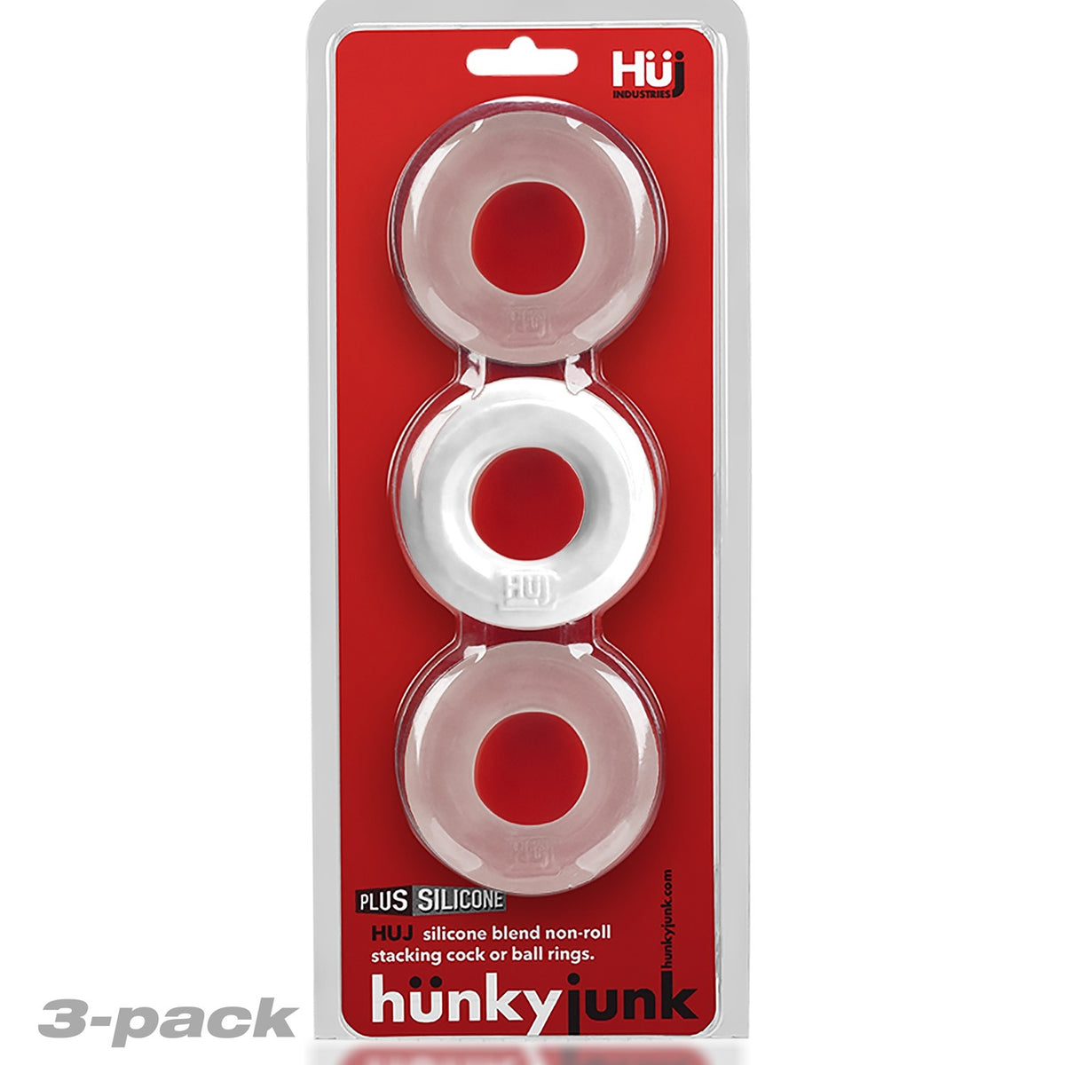 Huj3 3pk C-ring White Ice