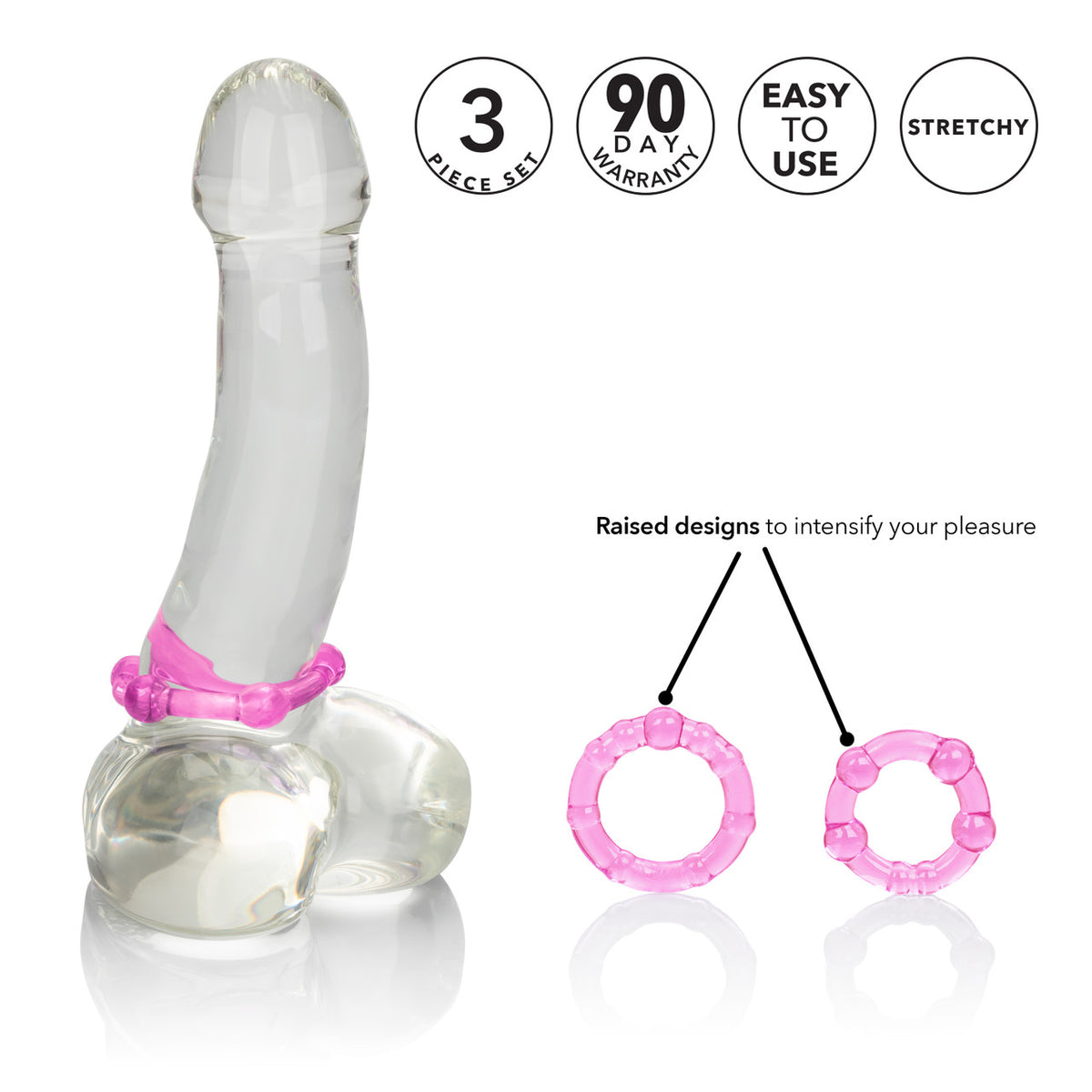 Silicone Island Rings-pink
