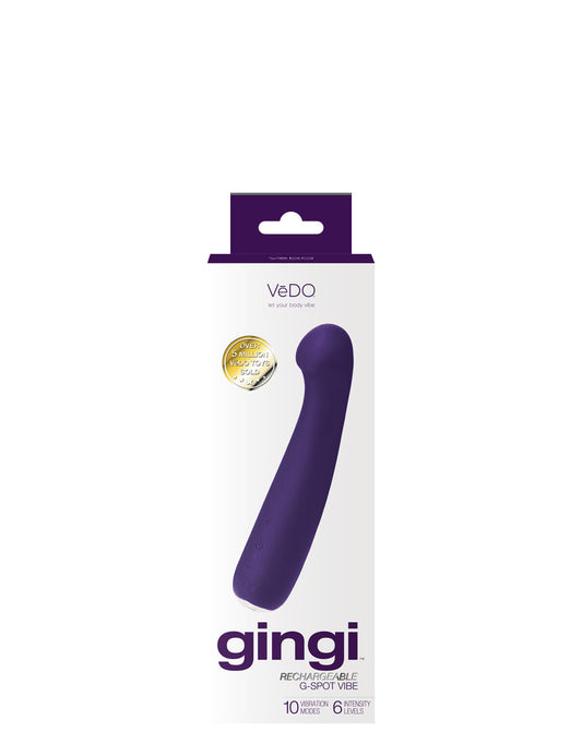 Vedo Gingi Rechargeable G-spot Vibe Purple