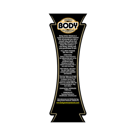Body Action Extreme Glide Silicone Lubricant 8.5 Fl Oz