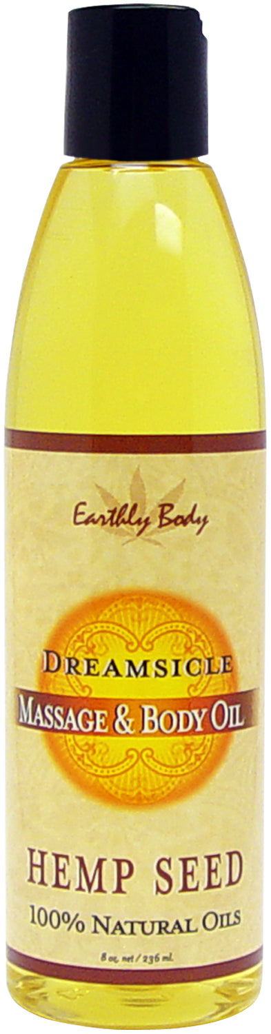 Earthly Body Massage Oil Dreamsicle 8 ounces