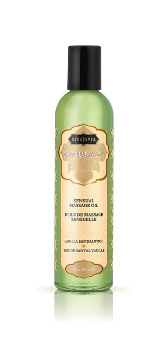 Kama Sutra Naturals Massage Oil Vanilla Sandalwood 8oz