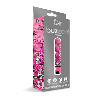 Prints Charming Buzzed Rechargeable Bullet - Blazing Beauty - Pink