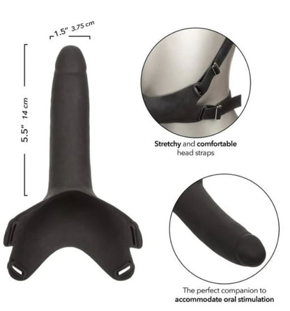 Accommodator Silicone Dong Black