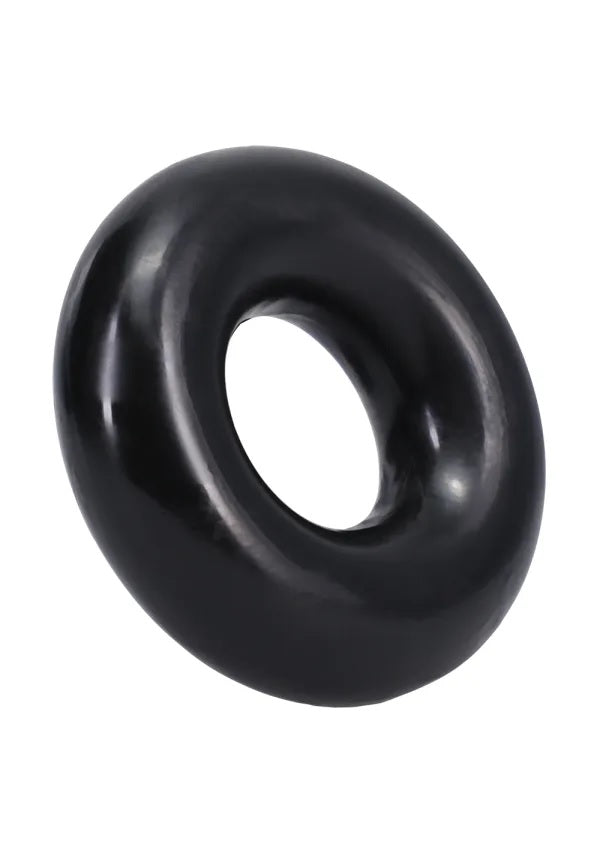 Rock Solid 2 Black Donut Ring