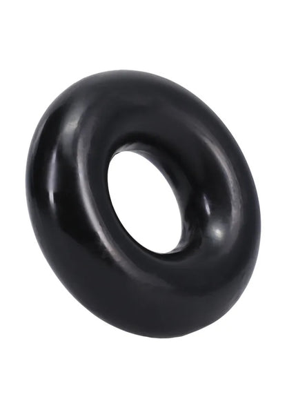 Rock Solid 2 Black Donut Ring