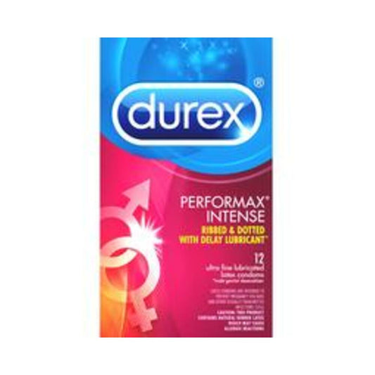 Durex Latex Condoms Performax Intense 12 Pack