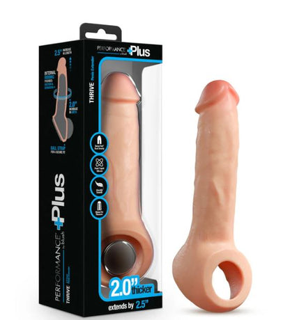 Performance Plus Thrive 2.5 in. Silicone Penis Xtender Beige