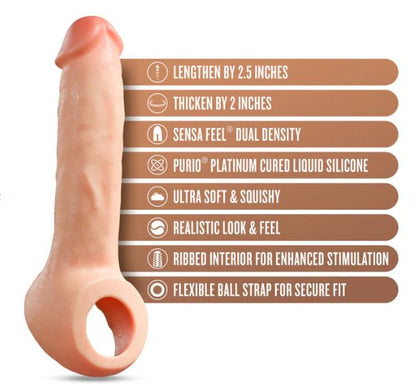 Performance Plus Thrive 2.5 in. Silicone Penis Xtender Beige