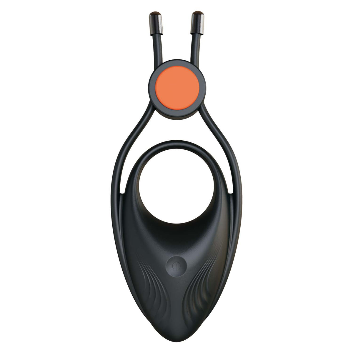 Cockpower Vibrating Ring W/ Adjustable Cock Tie Black