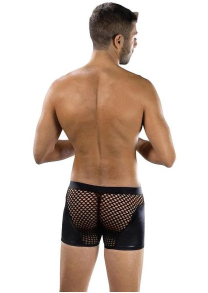 Sheer Contratt Boxer Brief Black