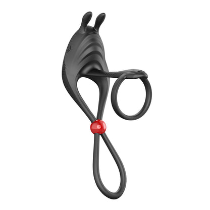 Cockpower Cockring & Ball Cinch W/ Remote Black