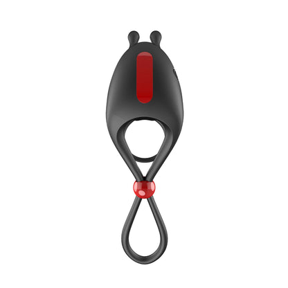 Cockpower Cockring & Ball Cinch W/ Remote Black