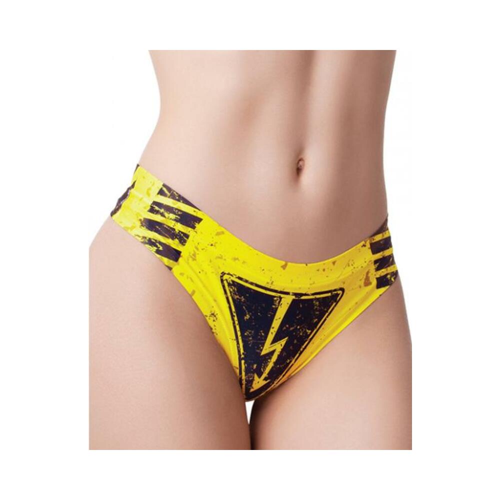 Mememe Urban Geeks Members Only Printed Thong Xl