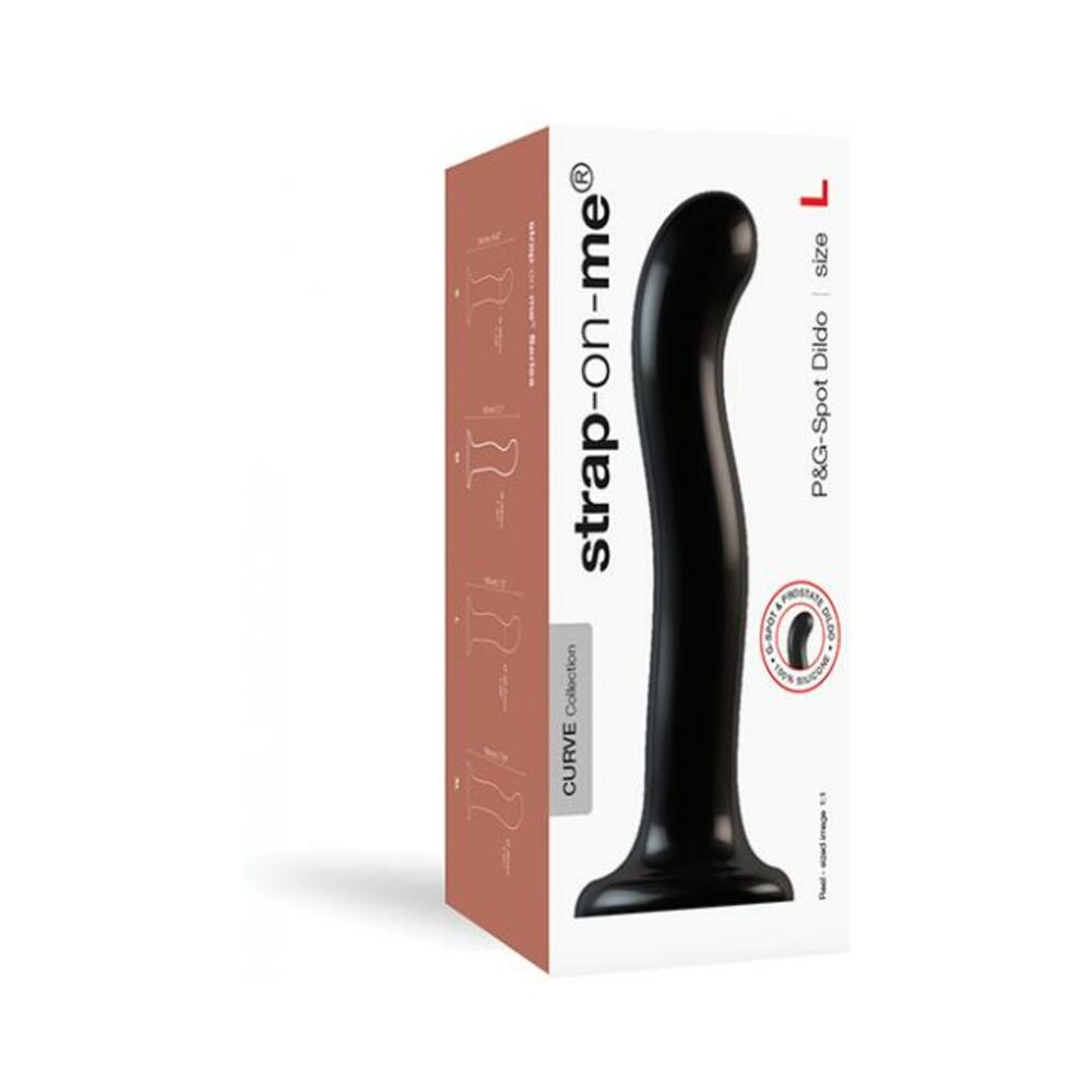 Strap On Me Silicone P&g Spot Dildo - Large Black