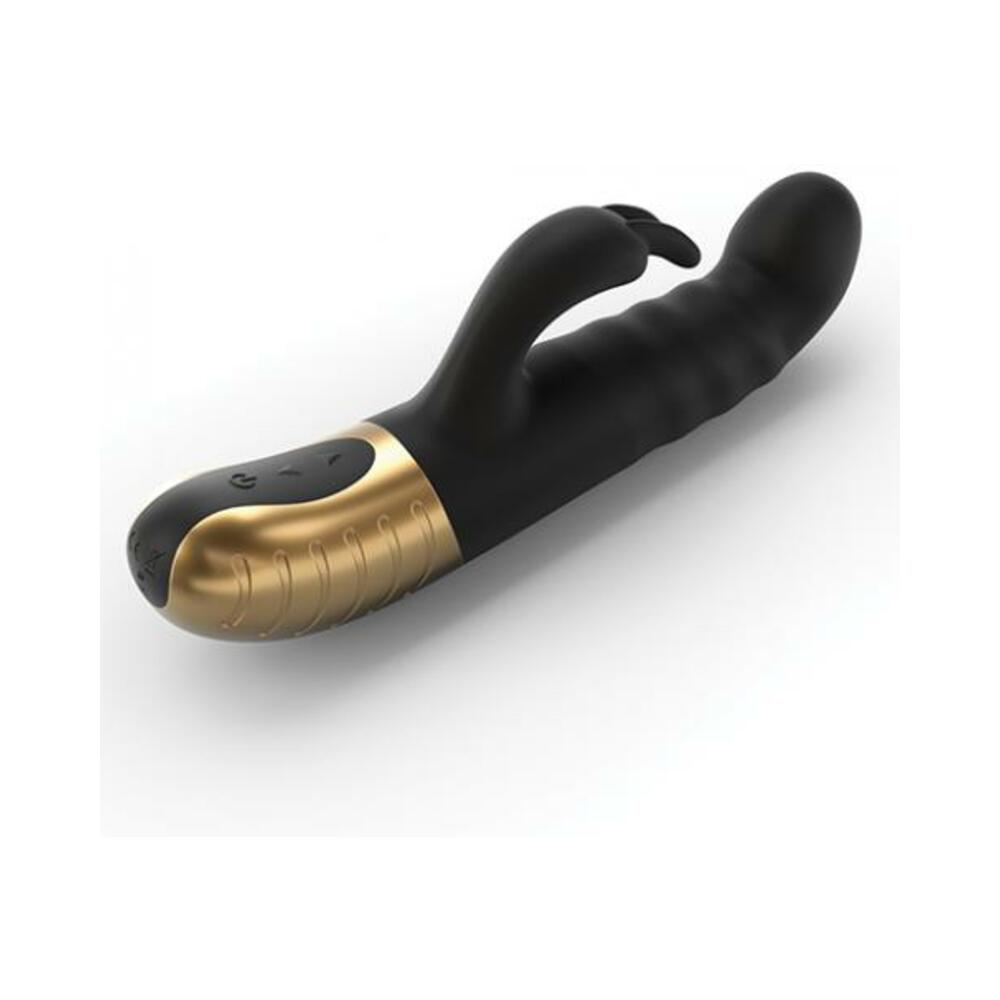 Dorcel G-Stormer Thrusting G-Spot Rabbit Vibrator Black Gold