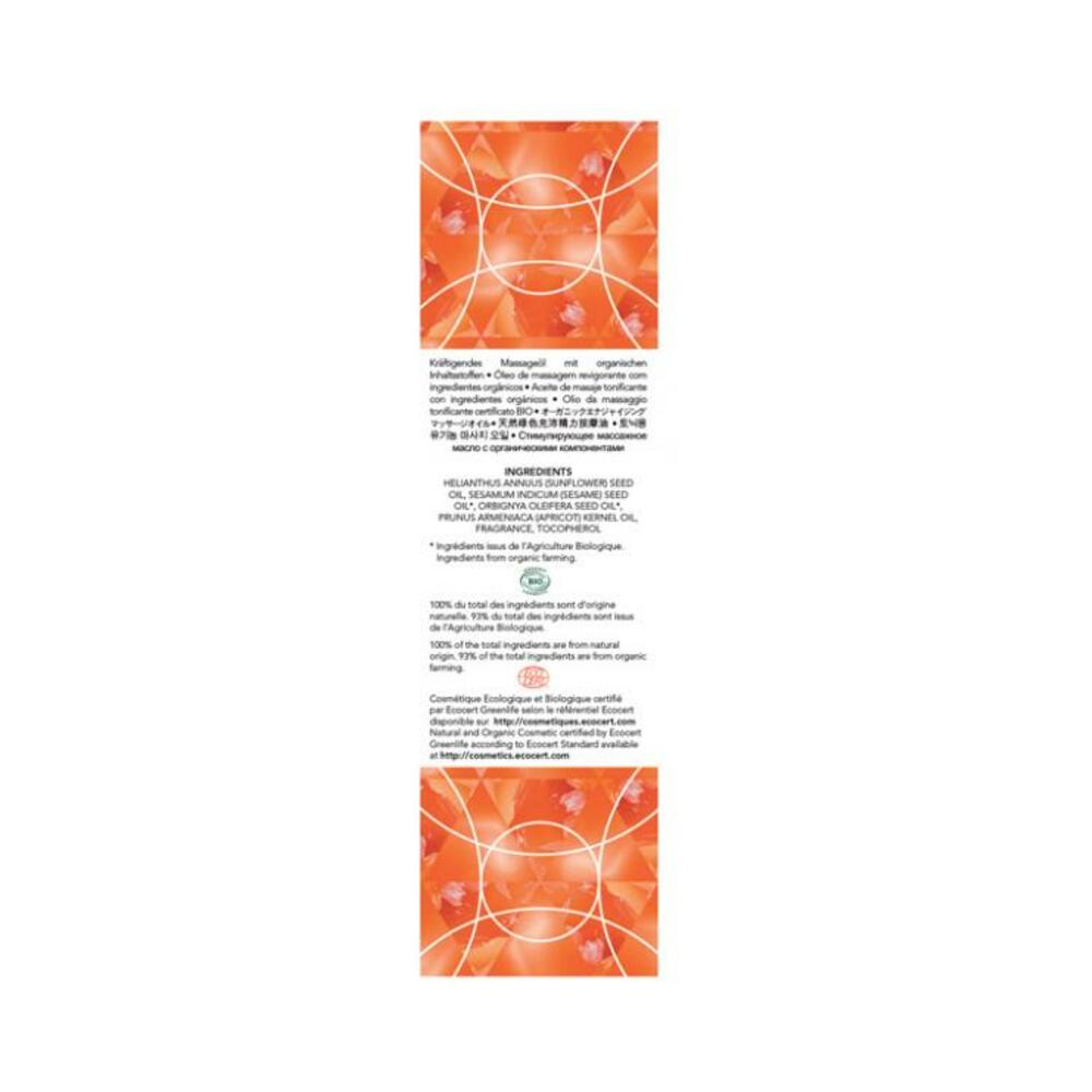 Exsens Of Paris Organic Massage Oil Carnelian Apricot with Stones