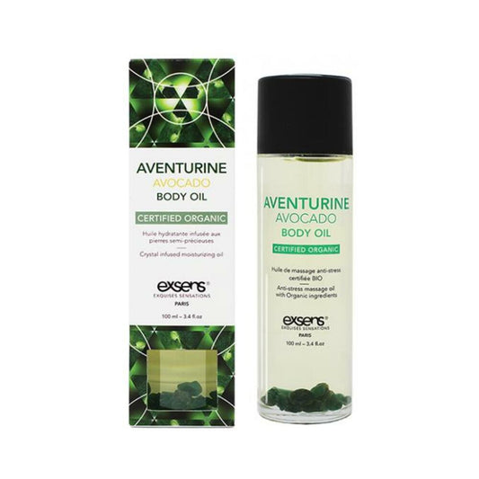 Exsens Organic Body Oil W/stones - Adventure Avocado 100 Ml
