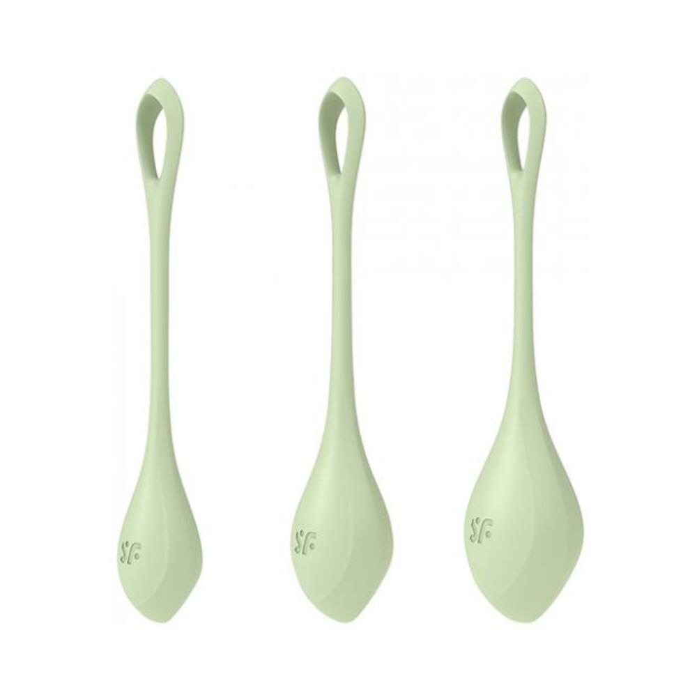 Satisfyer Yoni Power 2 Balls Training Set - Light Green
