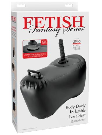 Fetish Fantasy Series Body Dock Inflatable Love Seat - Black