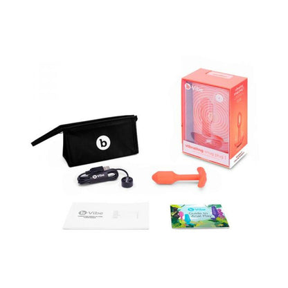 B-vibe Vibrating Snug Plug 1 Orange