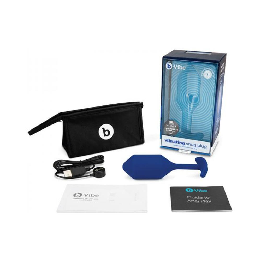 B-vibe Vibrating Snug Plug 3 Blue
