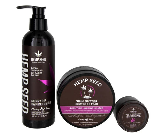 Hemp Seed Holiday Bag Skinny 3-IN-1 Candle