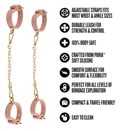 Temptasia Ardor Wrist & Ankle Restraints Pink