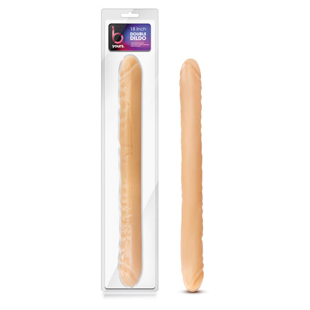 B Yours 18 Double Dildo - Beige