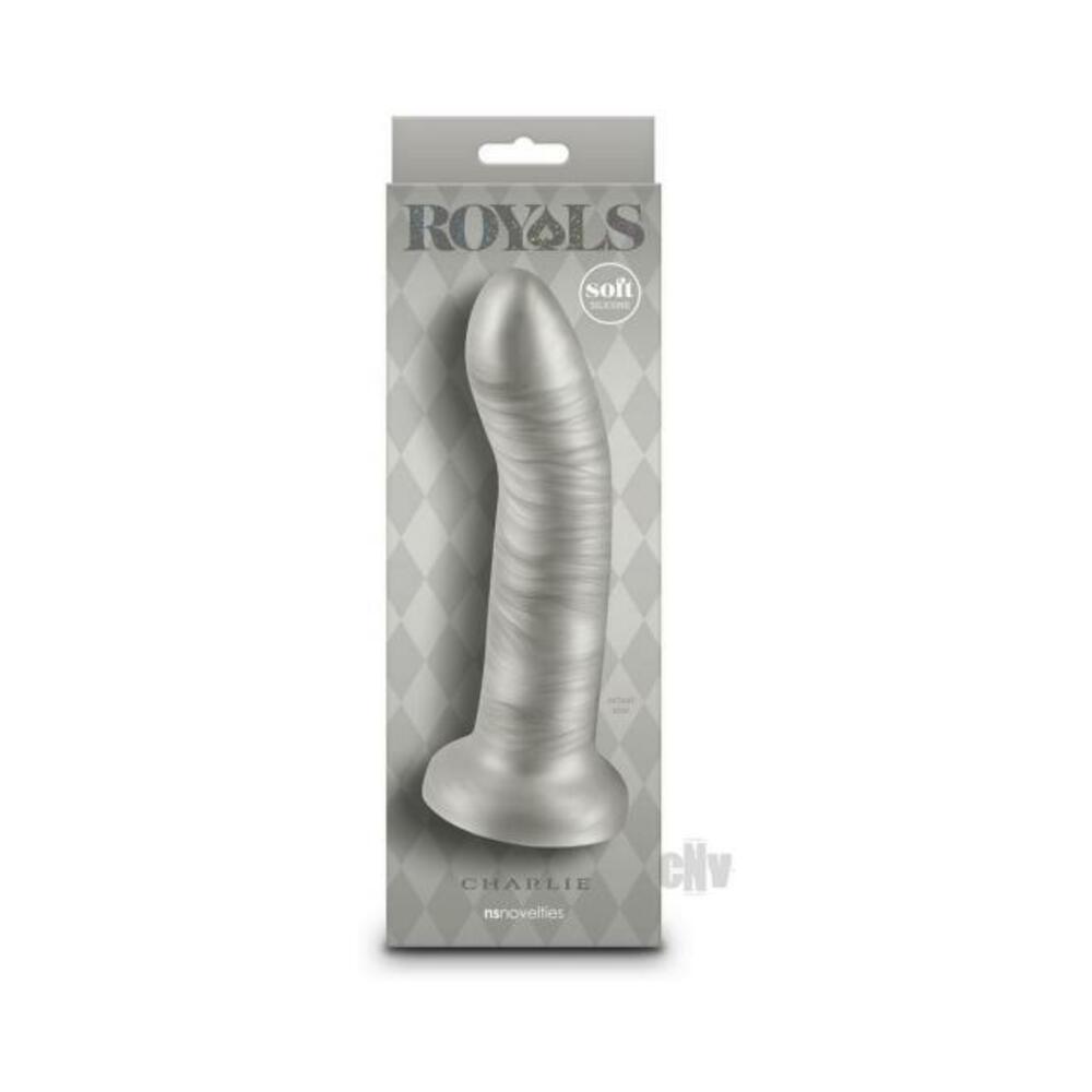 Royals Charlie 7 In. Metallic Curved Dildo Champagne