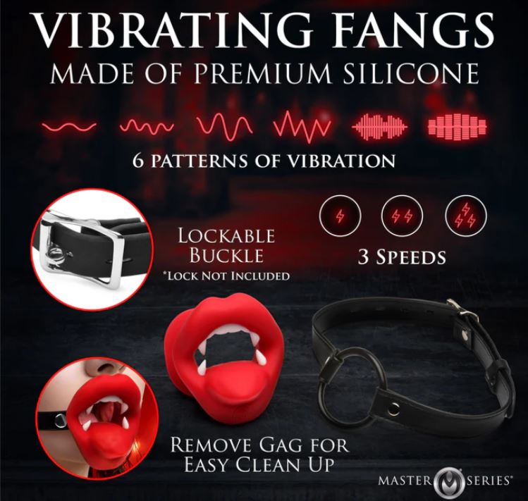 Vampire Vibrating Mouth Gag