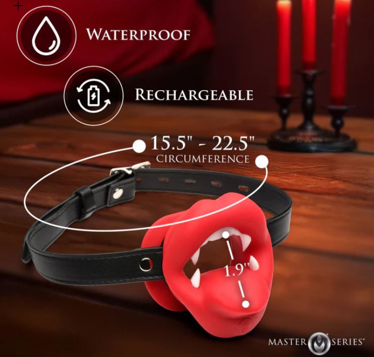 Vampire Vibrating Mouth Gag