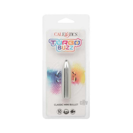 Turbo Buzz Classic Mini Bullet Stimulator - Silver