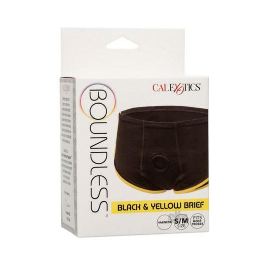 Boundless Boxer Brief - Black/yellow S/m