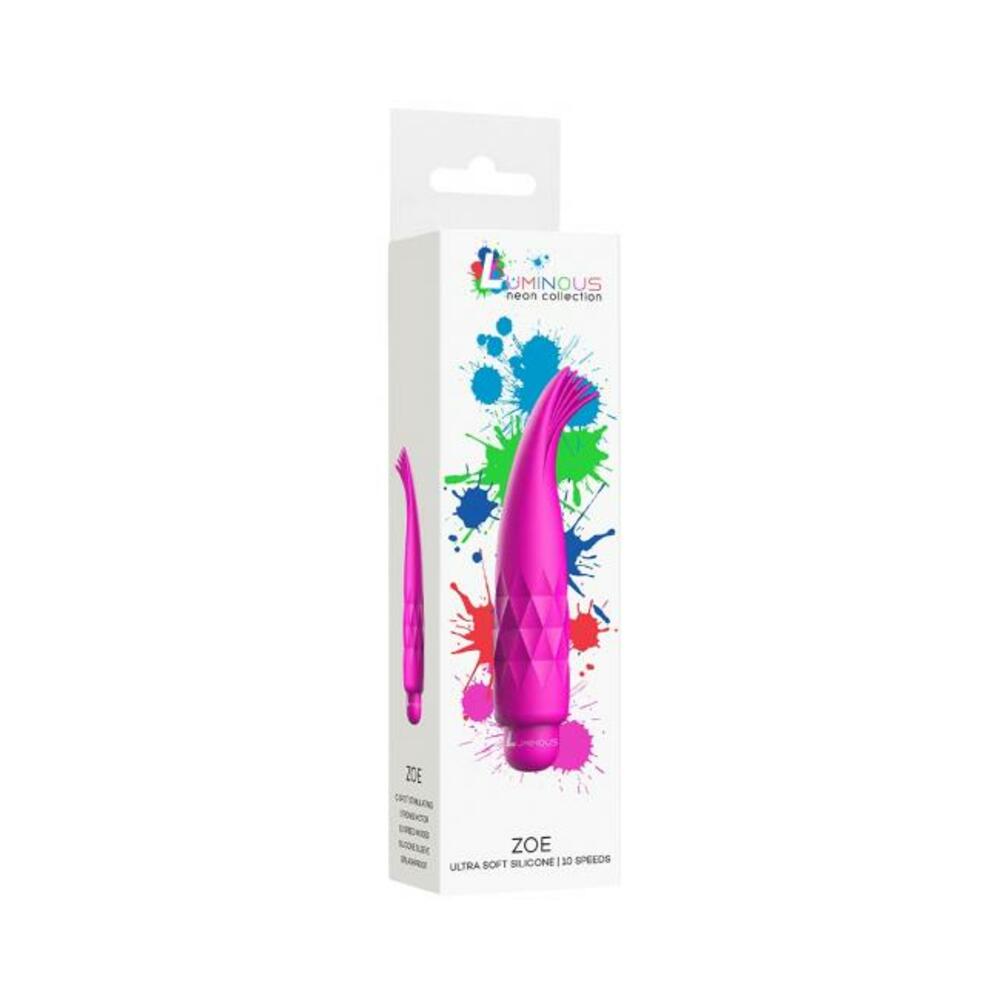 Luminous Zoe Abs Bullet With Silicone Sleeve 10 Speeds Fuchsia