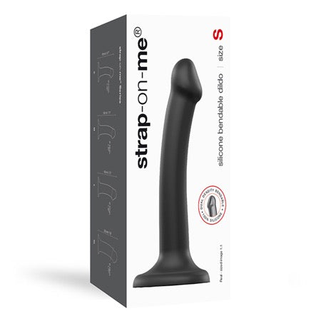 Strap On Me Silicone Bendable Dildo Small - Black